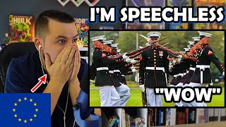 European Reacts to US Marine Corps Silent Drill Performance [upl. by Sharai220]