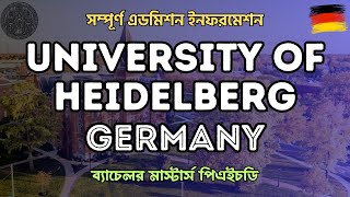 Heidelberg University Germany  Fully Explained  Admission Information  Student Opportunities BD [upl. by Uyekawa917]