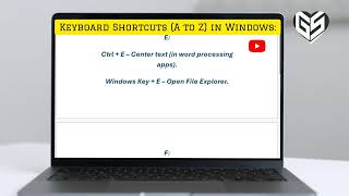 Ctrl A to Z Computer Shortcut keys  computer [upl. by Yhtak]