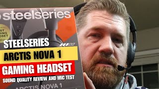 Steel Series Arctis Nova 1  Mic Test and Sound Review [upl. by Onofredo]