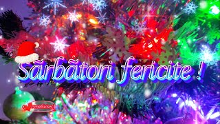 SĂRBĂTORI FERICITE 🎀 Felicitări urări și mesaje de Crăciun 🎄 CRĂCIUN FERICIT ⛄LA MULȚI ANI [upl. by Hayotal427]