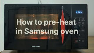 How To Preheat In Samsung Oven  2024 [upl. by Tenahs]