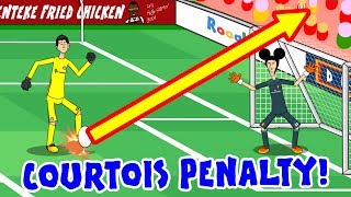 🚀⚽COURTOIS PENALTY Arsenal beat Chelsea Community Shield 2017 Screw You Chelsea Parody [upl. by Kemppe]