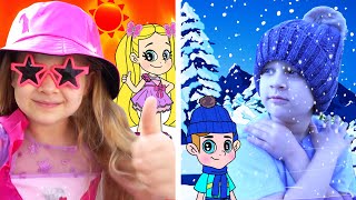 Diana and Roma NEW Hot Vs Cold Adventures in a Magical Cartoon World Cartoon for Kids Compilation [upl. by Analihp432]