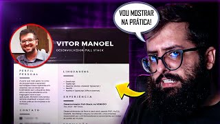 Me Fingi de JÚNIOR e Criei um CURRÍCULO Para Entrar em uma VAGA REAL na Programação [upl. by Hazem]