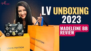 Louis Vuitton 2023 Madeleine BB Unboxing amp Review [upl. by Imaon]