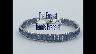 The Easiest Tennis Bracelet Tutorial [upl. by Laughry]