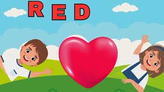 The Colour Red Song  Kids song  kids rhymes  viral trending rhymes viralvideo youtubevideos [upl. by Tenney]