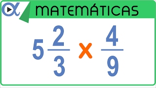 ✖️ Multiplicación de una FRACCIÓN MIXTA por una FRACCIÓN PROPIA 👉 con Diferente Denominador [upl. by Orodoet]