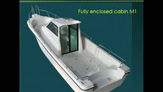 918 meter 30 feet fiberglass speed boatfiber boatsmall yacht [upl. by Elleynad]