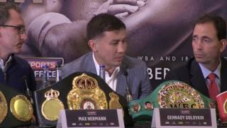 GGG vs Kell Brook Press Conference EsNews Boxing [upl. by Ajnot156]