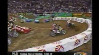 2001 AMA Supercross Round 12 St Louis Main Event [upl. by Rusert]