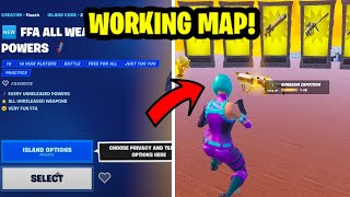 ALL MYTHIC UNRELEASED Items in Fortnite Creative MAP CODE Season OG [upl. by Enelym]