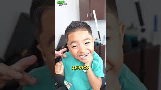 This Little kid got Faux Hawk Haircut for Getting a Girlfriend 😂 kidscut [upl. by Marala]