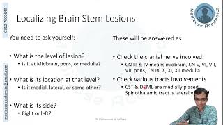 Locating Brainstem Lesion [upl. by Helban]