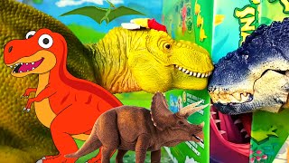 Los tiranosaurios Arex y Vastatore juegan con toneladas de dinosaurios 🦖🤩🦕 Compilation [upl. by Tavey]