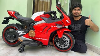 RC Ducati Panigale V4 Bike Unboxing amp Testing  Ride on Ducati Bike  Shamshad Maker 🔥🔥 [upl. by Shelbi]