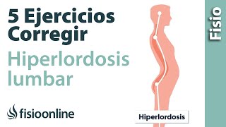 5 ejercicios para corregir la Híperlordosis lumbar o exceso de curvatura de espalda [upl. by Jonis147]