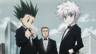 Gon and Killua run into Phinks and Feitan  shot on iPhone  Hunter X Hunter [upl. by Anerak565]