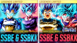 LL SSBE VEGETA amp GOKU or SSBE amp SSBKK ULTRA amp LEGENDS LIMITED Dragon Ball Legends [upl. by Adyam]