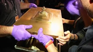 Time capsule from 1914 opened in the US [upl. by Yuille]