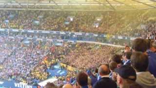 Randale Pyrotechnik BVB Block Schalke  Dortmund 261013 [upl. by Reinaldo]