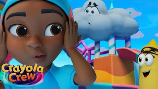 Plaground Gets Stormed Out ⛈️⚡ Crayola Crew  Kids Cartoon Show  Healthy Habits for kids [upl. by Sawyor]