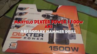 Rotary hammer DEXTER POWER 1500W do AKI [upl. by Peatroy]