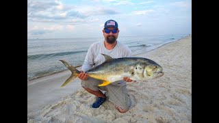 Fishing for GIANT JACK CREVALLE Topwater popper ACTION [upl. by Colson391]