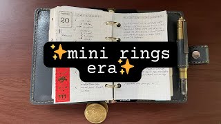 Filofax Mini Malden Flip Through  Fulltime in mini rings [upl. by Inobe]