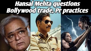 HANSAL MEHTA subtly questions box office numbers of Singham Again Bhool Bhulaiyaa 3  Sour grapes [upl. by Esilehc]