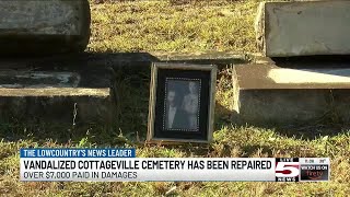 VIDEO Vandalized Cottageville cemetery now back to normal [upl. by Madaih]