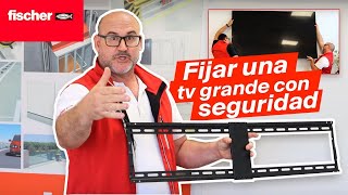 Como colocar un TV de gran formato con cualquier tipo de soporte y pared [upl. by Acnoib]