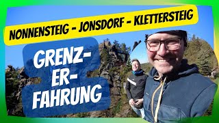 Grenzerfahrung Tag 2  Klettersteig Nonnensteig Jonsdorf Zittauer Gebirge [upl. by Carlynne]