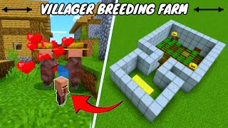 🎉Villager Breeding Farm Fastest Method in Minecraft 😱😍 [upl. by Ahsinert982]