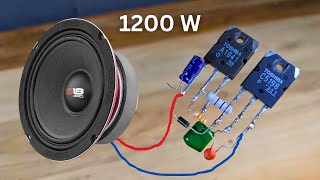 DIY Powerful Amplifier C5198 and A1941 Transistors No IC Simple circuit [upl. by Debera882]