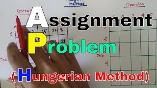 Assignment ProblemHungerian MethodOperations Research Bangla Lecture [upl. by Rosana795]