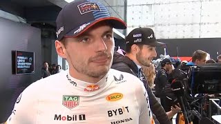 Max Verstappen Unbelievable race for us  Post Race Interview 2024 Sao Paulo GP [upl. by Dlared]