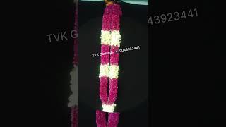 Dark pink flower white orchid flower garland 🌺 Garlands use Shirdi 🎅Sai Baba🎅 [upl. by Hras]