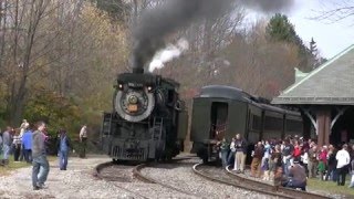 Steamtown Moscow train behind CN 3254 Part 4  102410 [upl. by Atnim247]