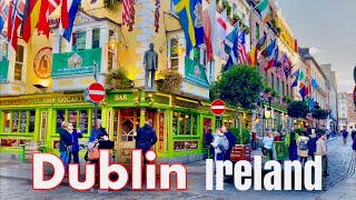 Dublin Ireland October 2024  Dublin City Centre walking tour  Afternoon 4K Walk UHD 60fps [upl. by Enois]