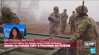 Missiles de longue portée  un changement fondamental dans la politique de Washington • FRANCE 24 [upl. by Rozek]