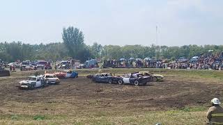 virden demolition derby 2024 heat 3 [upl. by Artemisa133]