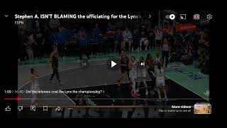 brianna Stewart takes four steps then gets blocked and refs send her to line what a fing joke [upl. by Yddet]