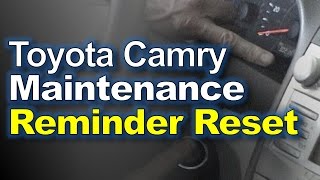 Toyota Camry Reset Maintenance Reminder Light [upl. by Eilerua29]