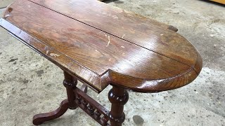 Solid Wood Furniture Restoration Oak table restoration [upl. by Duston16]