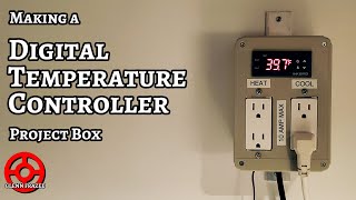 MAKE a DIGITAL TEMPERATURE CONTROLLER Project Box for Your Kegerator [upl. by Dorene]