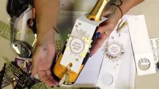 DIY quick and easy bottle tags with the Detailed Gate Thinlits [upl. by Kenaz]