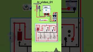 9 module board to MCB wiring 👍 electrical electrcian homeimprovement electrian homewiring [upl. by Awahsoj]