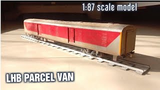 LHB PARCEL VAN MODEL  187 ho scaled model [upl. by Venditti942]